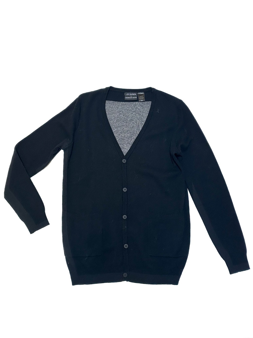 Joy Division x Midnight Hour Unknown Pleasures 100% Cotton Cardigan Sweater - Picture 3 of 7